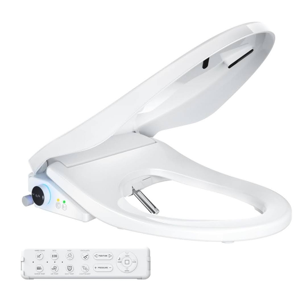 Tadashi Shoji White Bidet Toilet Seat